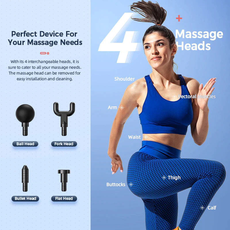 Massage Gun Portable Percussion Massager for Deep Tissue Muscle Relaxation