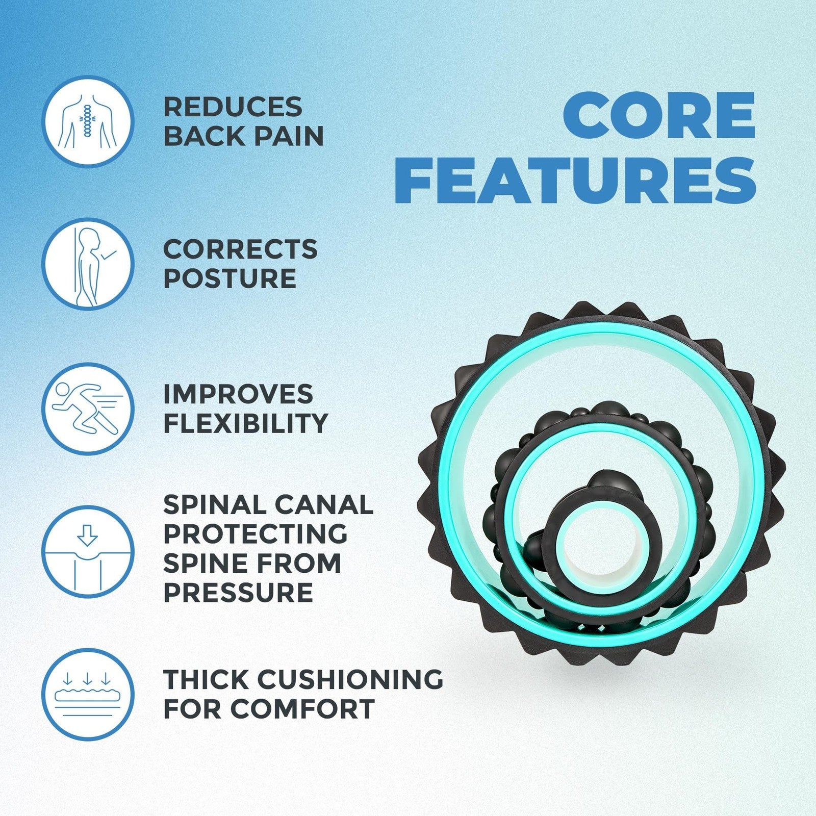 Chirp Wheel XR 3 Pack Mint Muscle Roller for Back Relief 